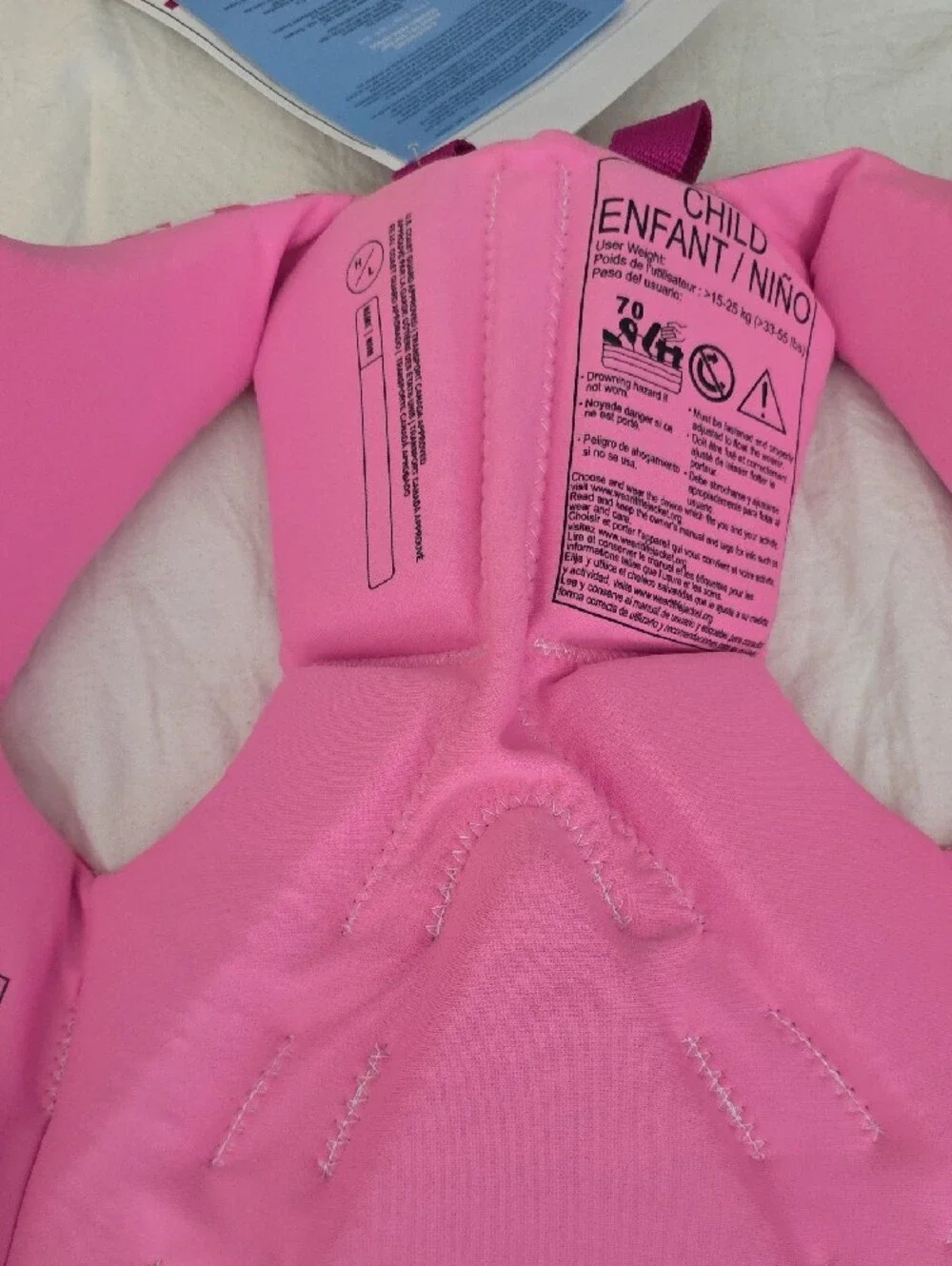 Hyperkate Kids Pink Floral Swim Vest with Secure Buckles